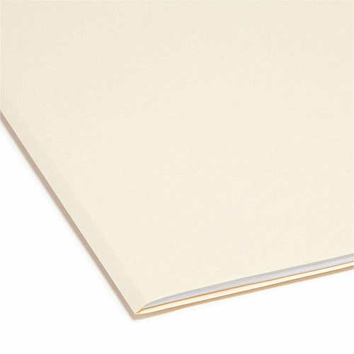 Smead 1/3 Tab Cut Letter Recycled Top Tab File Folder 8 1/2" x 11" - 3/4" Expansion - Top Tab Location - Assorted Tab Position - 11 pt. - 1 Plys - Manila - Sturdy - 10% Recycled - 100/Box - 5 / Carton (10330CT)