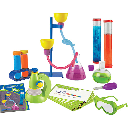 Learning Resources Age3+ Primary Science Deluxe Lab Set Theme/Subject: Learning - Skill Learning: Science Experiment, Problem Solving, Visual, Fine Motor, Direction, Sequential Thinking, Prediction - 45 Pieces - 3+ - 1 Set (LER0826)