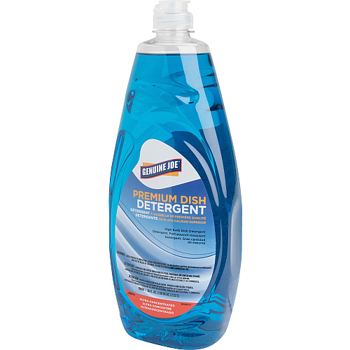 Genuine Joe® Dish Detergent, 38-oz, 8 Squeeze Bottles ( For Dish - Concentrate - 38 fl oz (1.2 quart) - Recommended For: Grease Remover - Blue - 8 / Carton GJO99679CT)