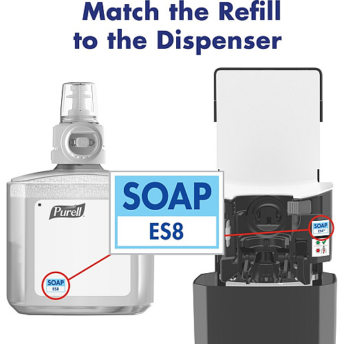 PURELL&reg; ES8 CRT HEALTHY SOAP&trade; Naturally Clean Foam 1.27 quart - Dirt Remover, Kill Germs - Skin - Blue - Preservative-free, Paraben-free, Phthalate-free, Dye-free, Bio-based - 2 / Carton (777102)