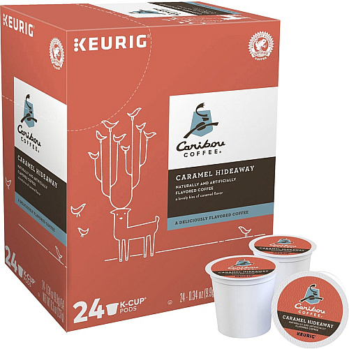 Caribou Coffee&reg; K-Cup Caramel Hideaway Medium - K-Cup - 24 / Box (195697)