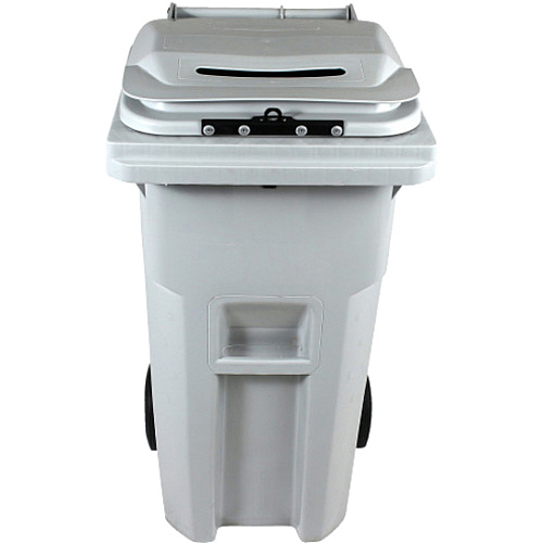 HSM Shredder Collection Cart Built-in Hasp, Wheel - Gray - 1 Each (1070070170)