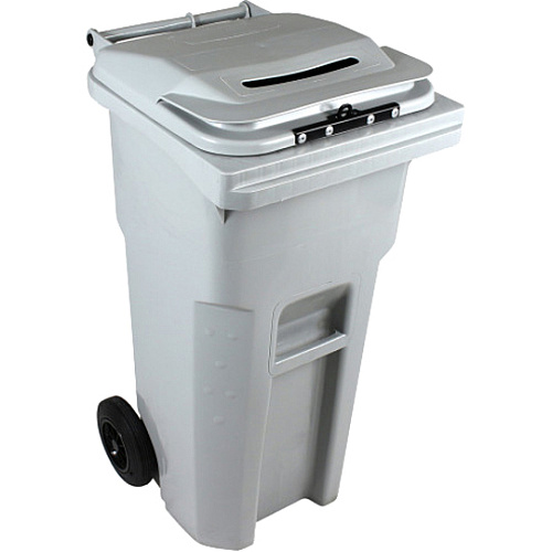 HSM Shredder Collection Cart Built-in Hasp, Wheel - Gray - 1 Each (1070070170)