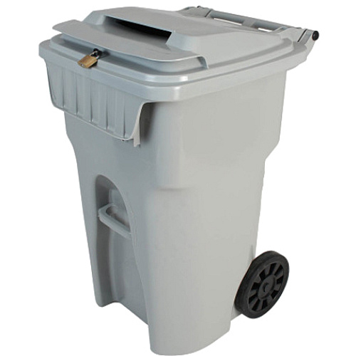 HSM Shredder Collection Cart Built-in Hasp, Wheel - Gray - 1 Each (1070070180)