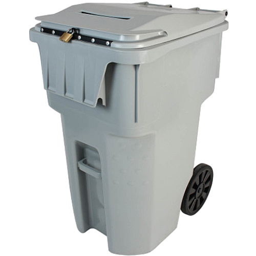 HSM Shredder Collection Cart Built-in Hasp, Wheel - Gray - 1 Each (1070070190)