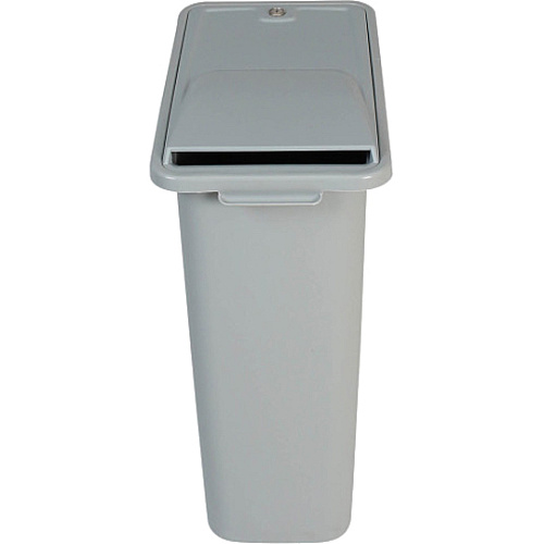 HSM Shred Disposal Bin Tamper Proof Lid, Lockable Container - Gray - 1 Each (1070070200)