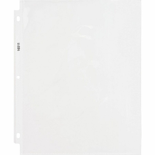 Business Source Sheet Protectors For Letter 8 1/2" x 11" Sheet - 3 x Holes - Ring Binder - Top Loading - Rectangular - Clear - Polypropylene - 50/Box - 5 / Carton (BSN16511CT)