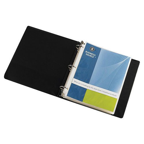 Business Source Sheet Protectors For Letter 8 1/2" x 11" Sheet - 3 x Holes - Ring Binder - Top Loading - Rectangular - Clear - Polypropylene - 50/Pack - 4 / Box (BSN32357BX)