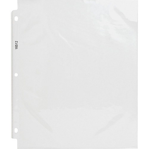 Business Source Poly Sheet Protectors 11" Height x 9" Width - For Letter 8 1/2" x 11" Sheet - 3 x Holes - Ring Binder - Top Loading - Rectangular - Clear - Polypropylene - 100/Box - 5 / Carton (BSN74551CT)