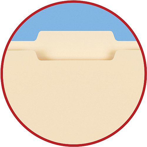 Smead 1/3 Tab Cut Letter Recycled Top Tab File Folder 8 1/2" x 11" - 3/4" Expansion - Top Tab Location - Center Tab Position - 11 pt. - 1 Plys - Manila - Sturdy - 10% Recycled - 100/Box - 5 / Carton (10332CT)