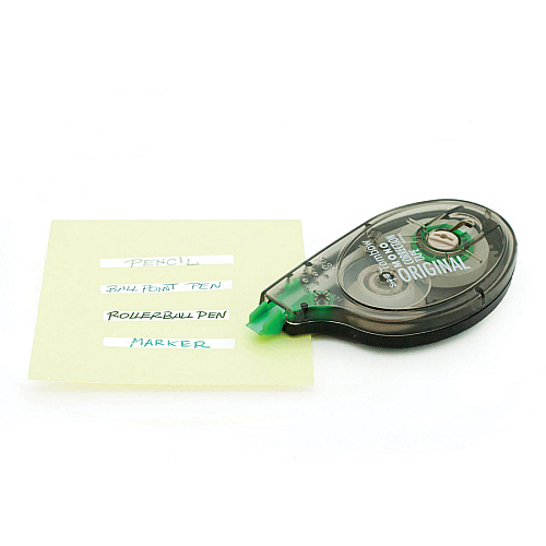 Tombow Original Mono Correction Tape 0.16" Tape Width x 32.81 ft Tape Length - 1 Line(s) - White Tape - Ergonomic Dispenser - Acid-free, Non-refillable - White - 12 / Box (68627BX)