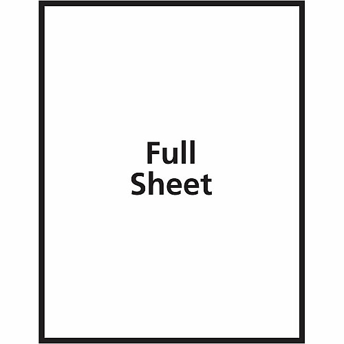 Avery&reg; Permanent Sticker Paper Letter - 8 1/2" x 11" - Printable, Permanent, Print-to-the-edge, Acid-free, Lignin-free - Glossy, Clear - 7/Pack - 1 Carton (04397)