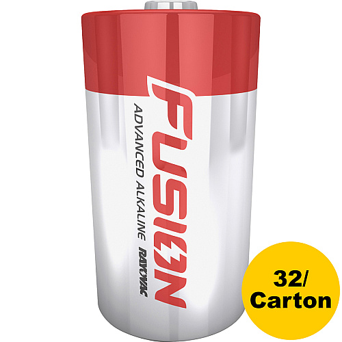 Rayovac Fusion Alkaline D Battery 4-Packs For Multipurpose - D - 4 / Carton (8138LTFUSKCT)