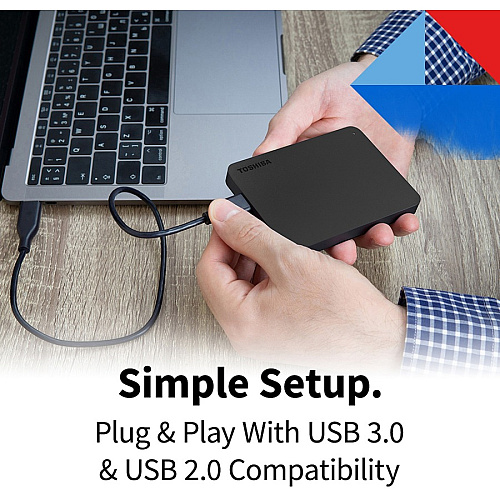 Toshiba Canvio Basics 1 TB Hard Drive - External - Black USB 3.0 - 1 Year Warranty - 1 (HDTB410XK3AA)