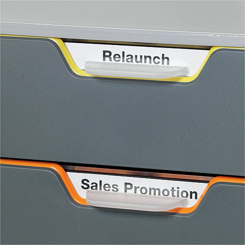 DURABLE VARICOLOR 4 Safe - 4-Drawer 4 Drawer(s) for Document - Letter - Lockable - Gray, Multicolor - 1 Each (760627)