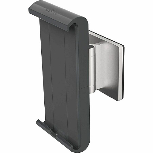 DURABLE Tablet Holder Wall Arm 8.9" Height x 3.7" Width x 6.7" Depth - Steel, Acrylonitrile Butadiene Styrene (ABS), Aluminum - Silver - 180&deg; Swivel, Pivot, Adjustable Clamp, Locking Mechanism, 360&deg; Rotation, Flexible Arm, Tilt, Cable Man (893423)