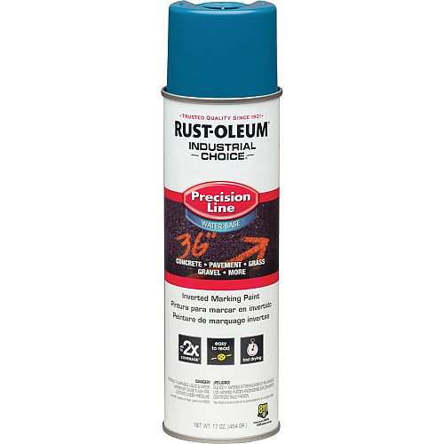 Rust-Oleum Industrial Choice Precision Line Marking Paint 1 Color(s) - Caution Blue - 17 fl oz - 12 / Carton (203031CT)