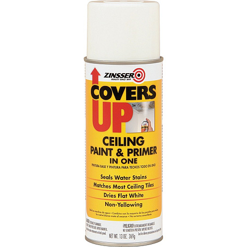 Zinsser COVERS UP Ceiling Paint/Primer in One 1 Color(s) - White - 13 fl oz - 6 / Carton (3688CT)