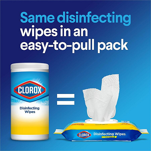 Clorox Disinfecting Cleaning Wipes Crisp Lemon - White - 75/Pack - 1 Each (31404)