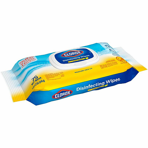 Clorox Disinfecting Cleaning Wipes Crisp Lemon - White - 75/Pack - 1 Each (31404)