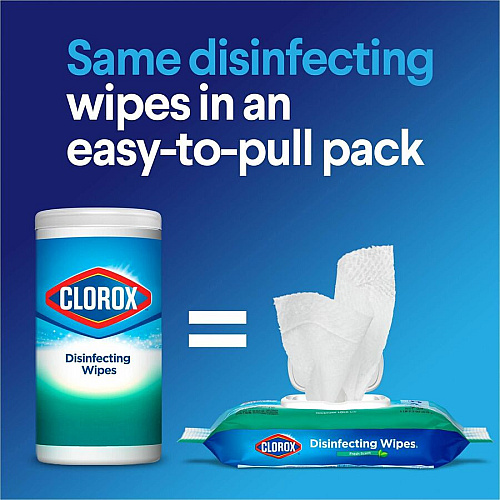 Clorox Bleach-free Disinfecting Cleaning Wipes Fresh - White - 75/Pack - 1 Each (31430)