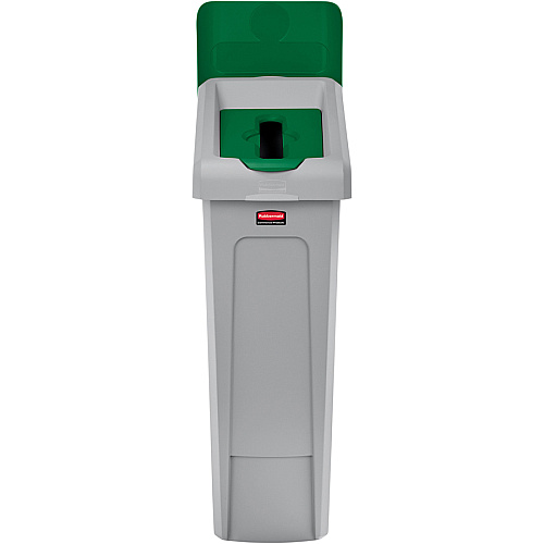 Rubbermaid Commercial Slim Jim Lid Green Paper Slot Green - Plastic - 1 Each (2007886)