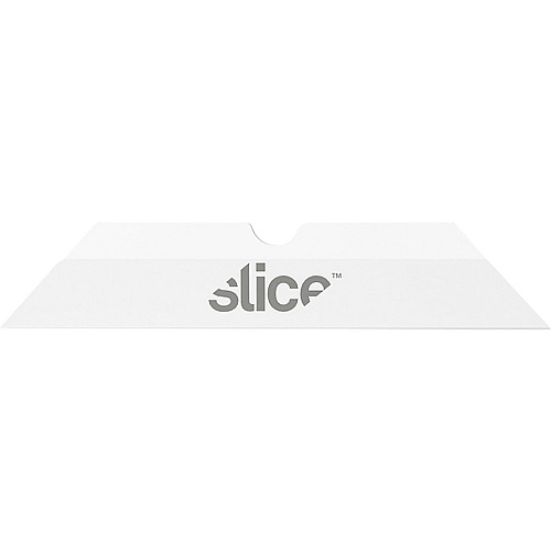 Slice Pointed Tip Ceramic Cutter Blades 1.30" Length - Pointed Tip, Rust Resistant, Dual-sided, Non-magnetic, Non-conductive, Reversible, Non-sparking - Zirconium Oxide - White - 4 / Pack (10408)
