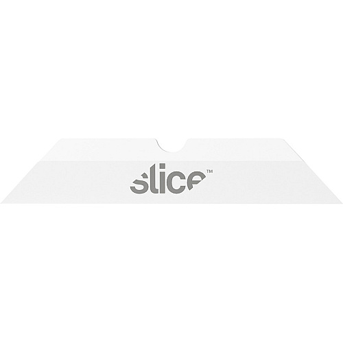 Slice Pointed Tip Ceramic Cutter Blades 1.30" Length - Pointed Tip, Rust Resistant, Dual-sided, Non-magnetic, Non-conductive, Reversible, Non-sparking - Zirconium Oxide - White - 4 / Pack (10408)