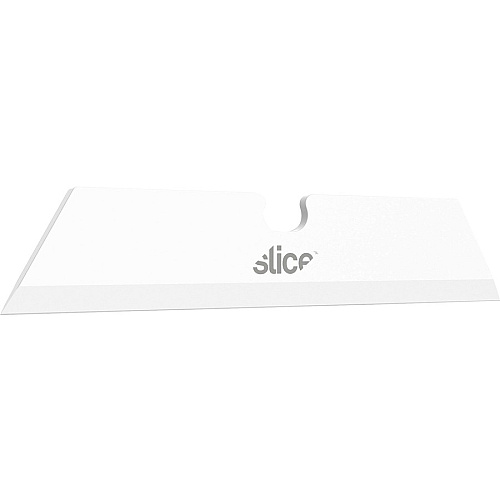 Slice Pointed Tip Ceramic Utility Blades 2.60" Length - Pointed Tip, Non-conductive, Non-magnetic, Reversible, Retractable, Rust Resistant, Non-sparking - Zirconium Oxide - White - 3 / Pack (10528)