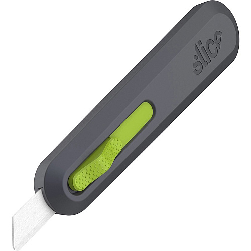 Slice Auto Retract Utility Knife Ceramic Blade - 0.9" Height x 1.4" Width x 6.1" Length - Retractable, Non-sparking, Non-conductive, Rust-free Blade, Durable, Ambidextrous, Comfortable - Glass-filled Nylon, Stainless Steel, Zirconia, Carbon Steel  (10554)