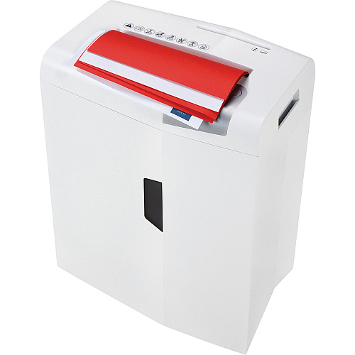 HSM shredstar X10 - 3/16" x 1 1/8" + Sep. CD Cutting Unit Particle Cut - 10 Per Pass - for shredding CD, DVD, Paper, Staples, Paper Clip, Credit Card - 0.188" x 1.125" Shred Size - P-4/O-1/T-2/E-2/F-1 - 8.66" Throat - 5.30 gal Wastebin Capacity  (1045113)