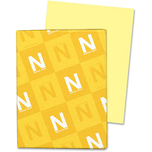 Exact Vellum Bristol Paper - Yellow 92 Brightness - Letter - 8 1/2" x 11" - 67 lb Basis Weight - Quick Drying, Durable, Acid-free, Heavyweight - Yellow - 250 / Pack (82331)