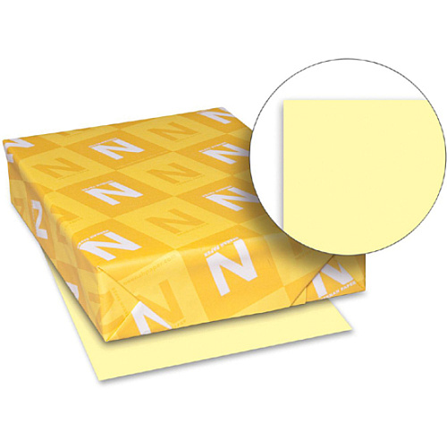 Exact Vellum Bristol Paper - Yellow 92 Brightness - Letter - 8 1/2" x 11" - 67 lb Basis Weight - Quick Drying, Durable, Acid-free, Heavyweight - Yellow - 250 / Pack (82331)
