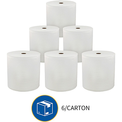 Genuine Joe&reg; Hardwound Roll Paper Towels, White, 65 Carton/Pallet 1 Ply - 7" Width x 850 ft Length - White - 390 / Pallet (GJO96850PL)