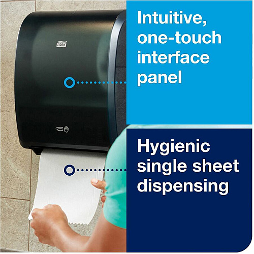 Tork&reg; Electronic Paper Towel Roll Dispenser, Black (771828)