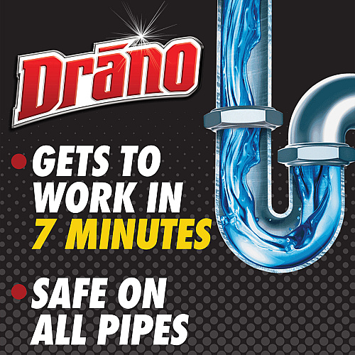 Drano Max Gel Clog Remover Ready-To-Use - 80 fl oz (2.5 quart) - Yellow - 1 Each (694772)