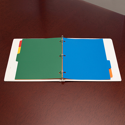 Business Source Plain Tab Color Polyethylene Index Dividers Blank Tab(s) - 5 Tab(s)/Set - 8.5" Divider Width x 11" Divider Length - Letter - 3 Hole Punched - Red Polyethylene, Yellow, Green, Blue, Orange Divider - Red Polyethylene, Yellow, Gree (BSN01809)