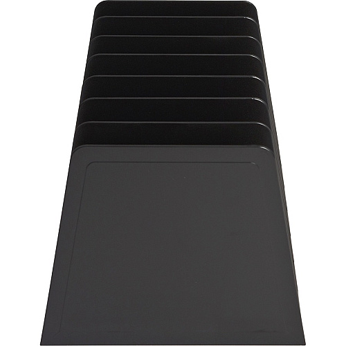 Business Source Desk Step Sorter 4.50" Height x 8.75" Width x 5.50" Depth - Desktop - 25% Recycled - Black - Plastic - 1 Each (BSN11876)