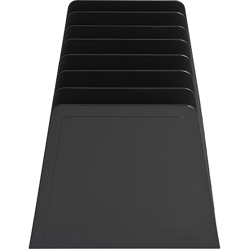 Business Source Desk Step Sorter 4.50" Height x 8.75" Width x 5.50" Depth - Desktop - 25% Recycled - Black - Plastic - 1 Each (BSN11876)