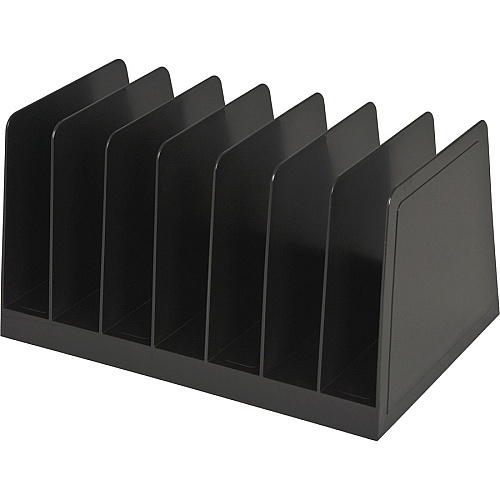 Business Source Desk Step Sorter 4.50" Height x 8.75" Width x 5.50" Depth - Desktop - 25% Recycled - Black - Plastic - 1 Each (BSN11876)