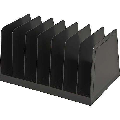 Business Source Desk Step Sorter 4.50" Height x 8.75" Width x 5.50" Depth - Desktop - 25% Recycled - Black - Plastic - 1 Each (BSN11876)