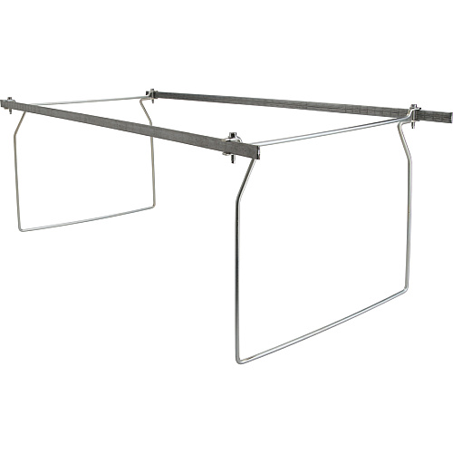 Business Source Premium File Folder Frames Letter - Metal - Stainless Steel - 6 / Box (BSN26)