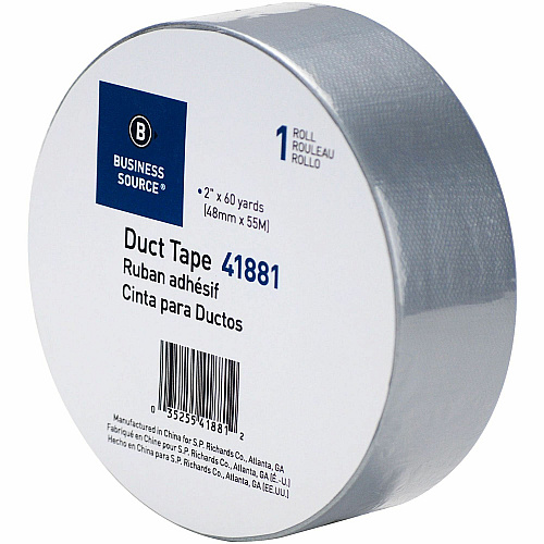 Business Source General-purpose Duct Tape 60 yd Length x 2" Width x 9 mil Thickness - Gray - For Indoor, Outdoor, General Purpose, Wrapping, Sealing - 1 Roll (BSN41881)