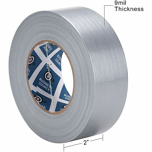Business Source General-purpose Duct Tape 60 yd Length x 2" Width x 9 mil Thickness - Gray - For Indoor, Outdoor, General Purpose, Wrapping, Sealing - 1 Roll (BSN41881)