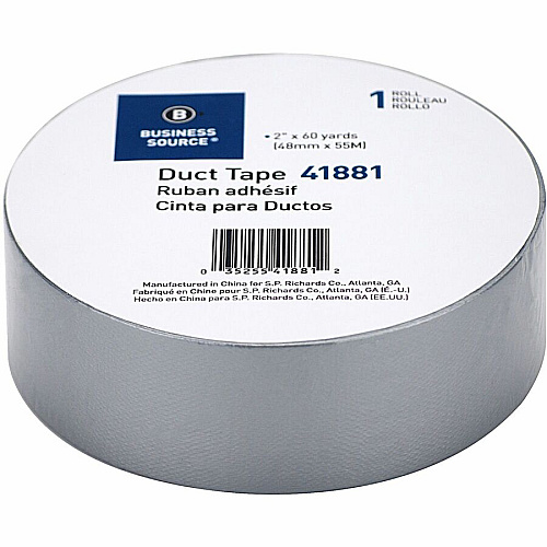 Business Source General-purpose Duct Tape 60 yd Length x 2" Width x 9 mil Thickness - Gray - For Indoor, Outdoor, General Purpose, Wrapping, Sealing - 1 Roll (BSN41881)