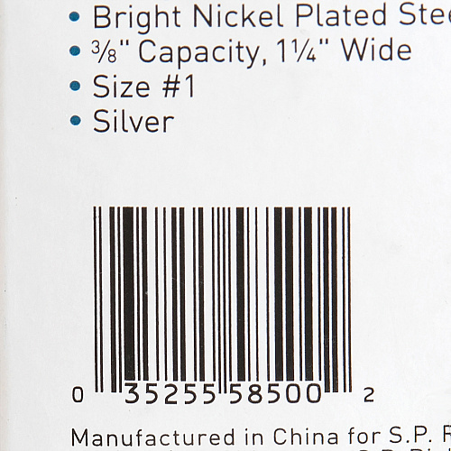 Business Source Bulldog Grip Clips No. 1 - 1.3" Width - for Paper - Heavy Duty - Silver - 36 / Box (BSN58500)