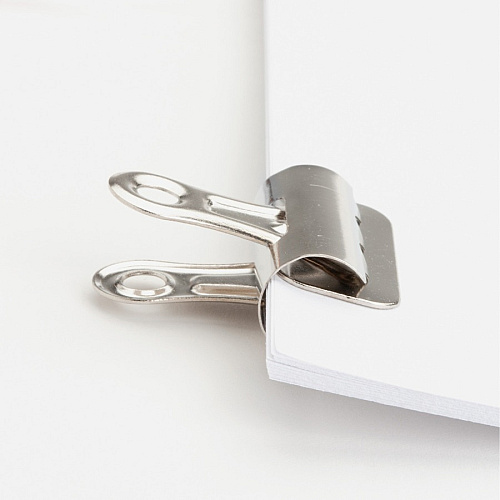 Business Source Bulldog Grip Clips No. 1 - 1.3" Width - for Paper - Heavy Duty - Silver - 36 / Box (BSN58500)