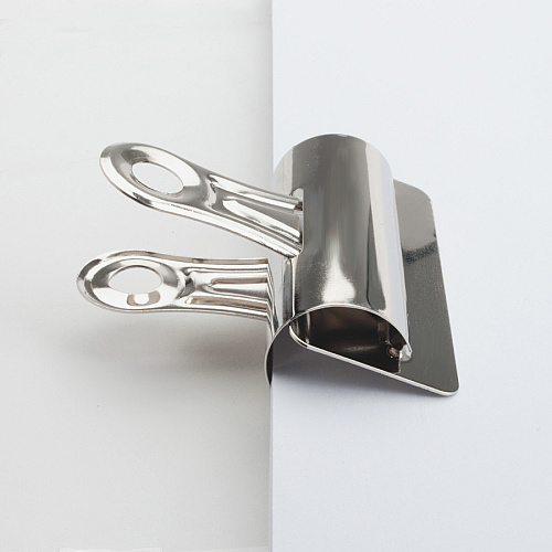 Business Source Bulldog Grip Clips No. 4 - 3" Width - for Paper - Heavy Duty - Silver - 12 / Box (BSN58503)