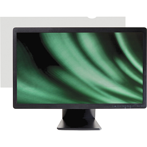 Business Source Widescreen Frameless Privacy Filter Black For 22" Widescreen LCD Monitor - 16:10 - Damage Resistant - Anti-glare - 1 Each (BSN59351)