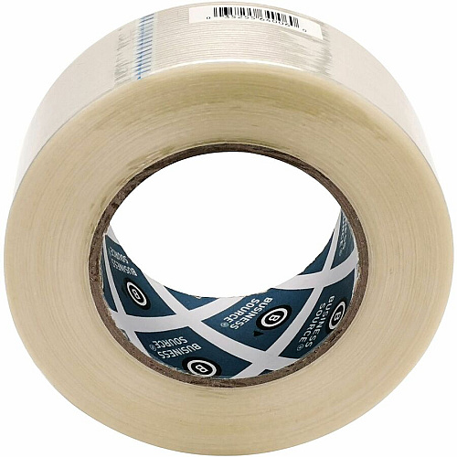 Business Source Filament Tape 60 yd Length x 2" Width - 3" Core - White - Fiberglass Filament - For Reinforcing - 1 Roll (BSN64006)